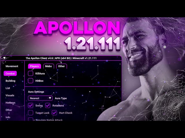 🔥 ¡APOLLON CLIENT 1.21.111! - 32/64 Bits | KILL AURA, X-RAY, HIT BOX UNLOCK ALL