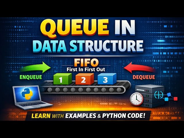 Queue in Data Structure | FIFO Concept Explained | Class 12 Computer Science Chapter 4