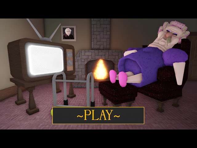 GRANNY got CAUGHT! in GRUMPY GRAN OBBY HARD MODE New Update Roblox Full Gameplay All Items