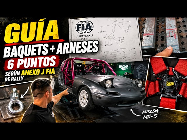 TUTORIAL FOR 6-POINT SEATS + HARNESSES 🔧 INSTALLATION according to FIA Rally Annex J | Hache
