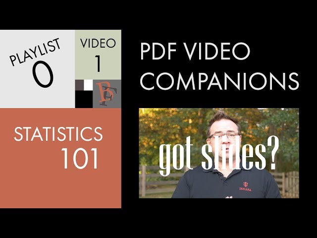 Statistics 101: Got PDF Slides?