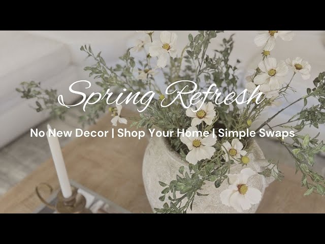 Decorate for Spring With Me | Early Spring Decorating Ideas | No Spend Decorating