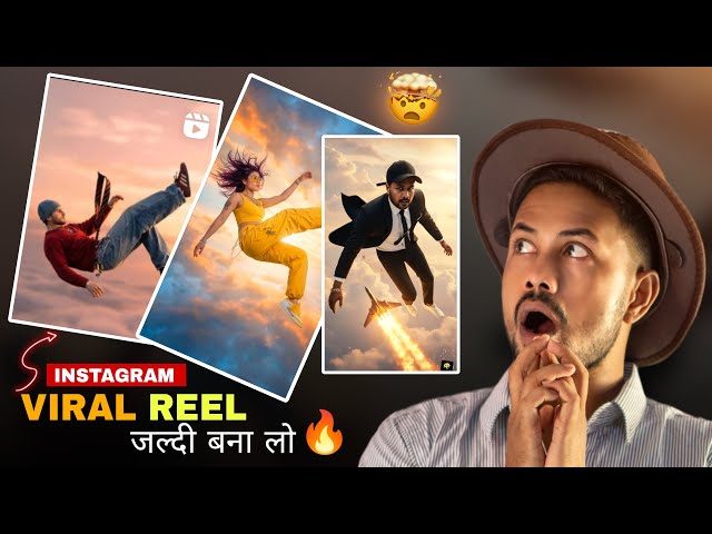 New Instagram Tranding Man Flying For Sky Video Editing Tutorial | flying video editing tutorial