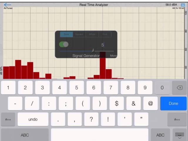 AudioTools RTA overview