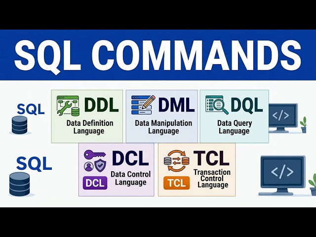 SQL Commands | Different types of SQL commands |  What are the 5 basic SQL commands?
