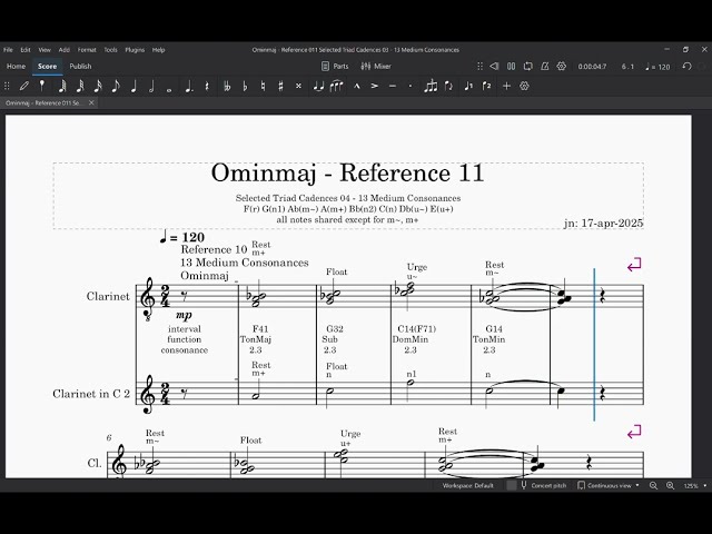 Ominmaj - Reference 11 13 Medium Consonances