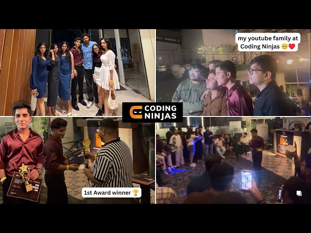 Coding Ninjas Award Ceremony 🏆 Subscriber Meet-up 🥺