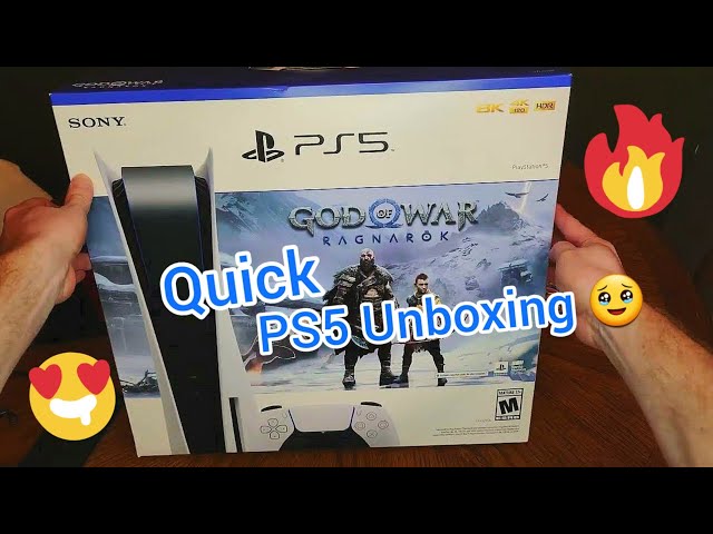 FINALLY Unboxing an Amazon PS5 (w/disc drive) IN UNDER 10 MINUTES 🤑 - God of War Ragnarok (digital)