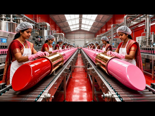 फैक्ट्री में लिपस्टिक कैसे बनती है? | Lipstick Manufacturing Process in Factory