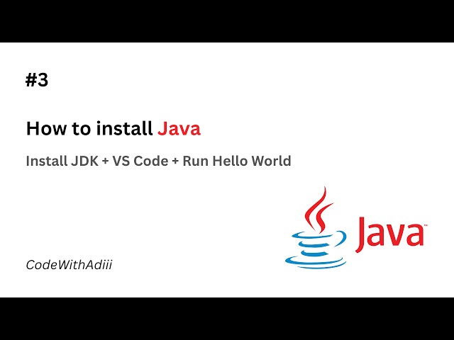 Java Series Episode 3 | How to Install Java (JDK 24) & Run Your First Java Program