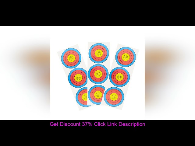 Top 20pcs Archery Target Paper Shooting Practice Aims Point Paper For Indoor Outdoor Hunting Traini
