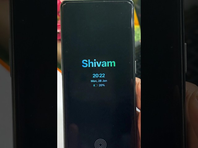 Name on lock screen