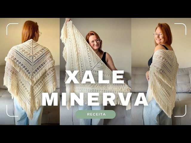 Boho chic crochet fringed shawl