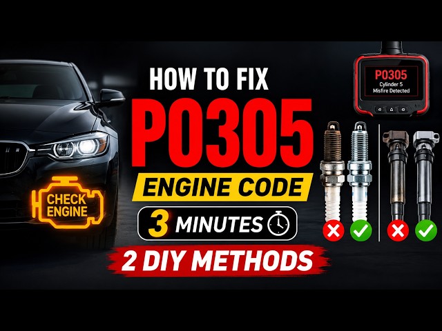P0305 Code Fixed in 10 Minutes | Cylinder 5 Misfire Solution