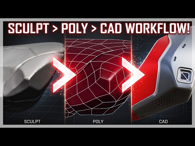 Sculpt to Polygons to CAD Workflow Explained!