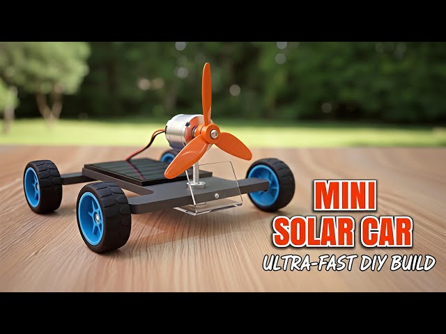 Project Diy Mini Solar Car  | Amazing Solar Energy Experiment