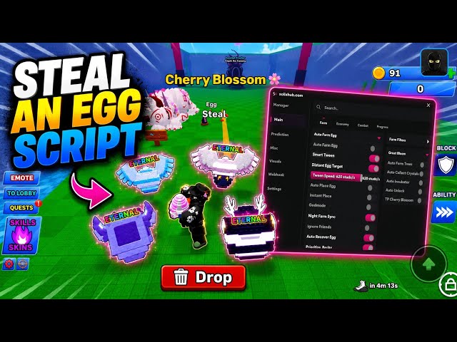 Steal an Egg Script - BEST | Auto Steal Egg, God Mode, Instant Steal Egg, Egg Prediction, Undetected