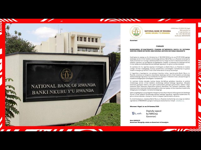 BNR YAFUNZE BANKI RAMBERI BY'AGATEGANYO ?