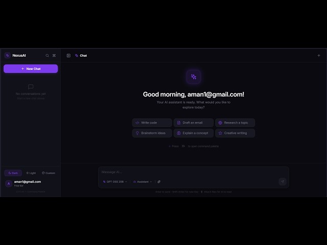 NexusAI Studio — Building a Multi-Model AI Chatbot (React, Node.js, MongoDB Atlas, OpenRouter)