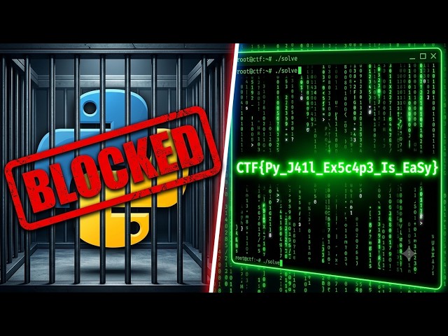 I Escaped a "Secure" Python Jail in 3 Minutes | PYTHON-JAIL | Google CTF (BEGINNER'S QUEST)