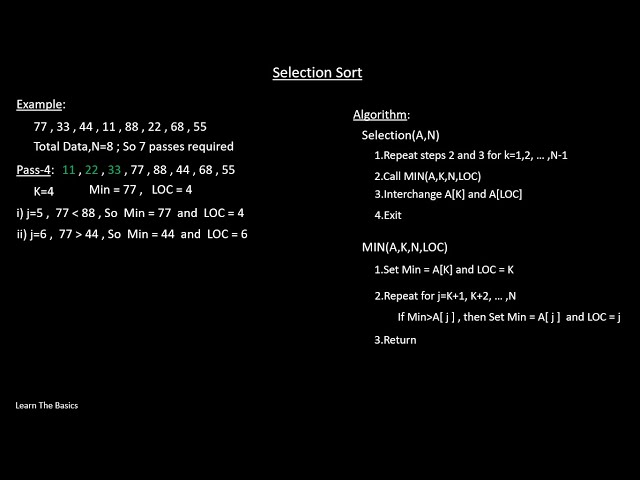 Selection Sort Algorithm with Example | (Bangla Tutorial)