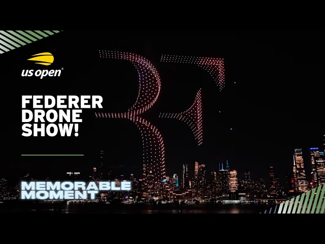 A Drone Show Tribute to Roger Federer | 2026 US Open