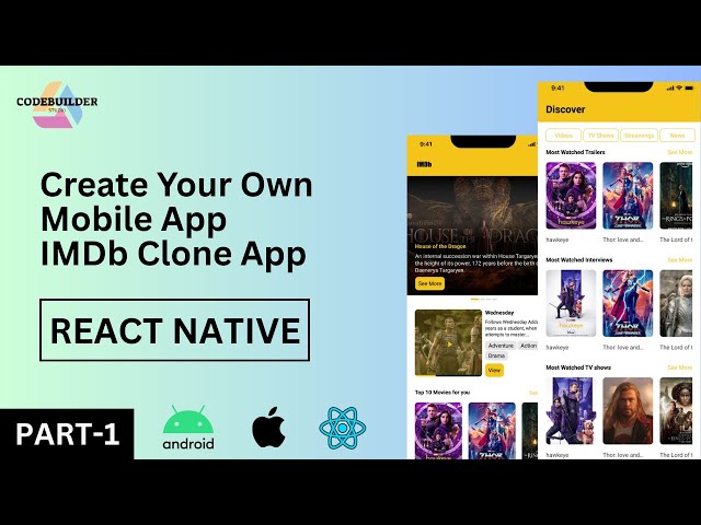 Movie Rating App clone | React Native | Android | IOS