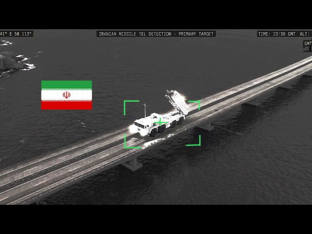 US B2 BOMBERS attacked a KEY Iranian BRIDGE used for transporting MISSILES
