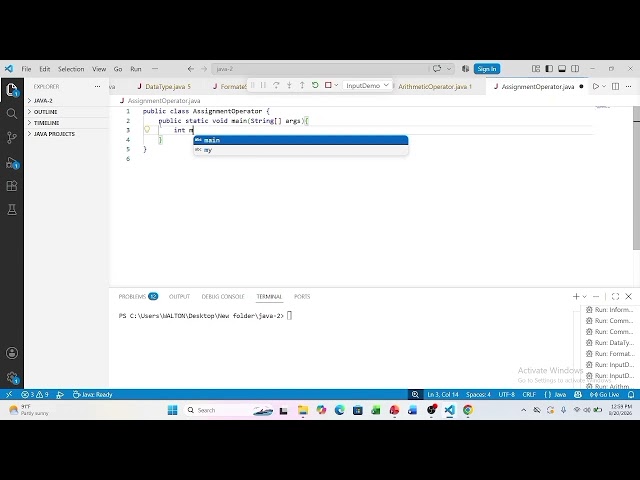 ​Java Bangla Tutorial 9: Assignment Operators 
