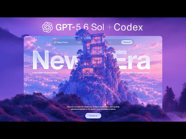 The New GPT 5.6 Sol is Insane upgrade for web designers!