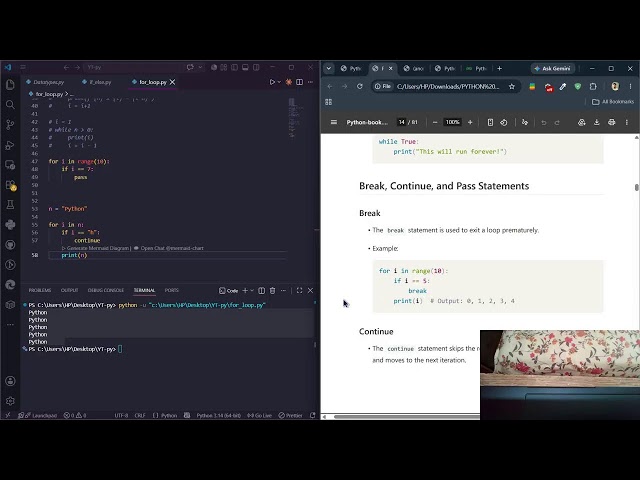 📌 Day 5 –While Loops in Python | for Loop, while Loop & Nested Loops | English + Hinglish
