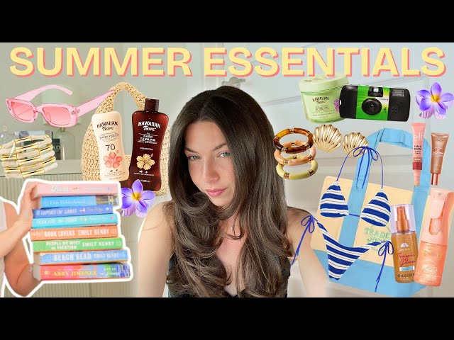 2025 Summer Essentials!👙🥥 | Bodycare, Tanning, Makeup, Accessories, Books + More!