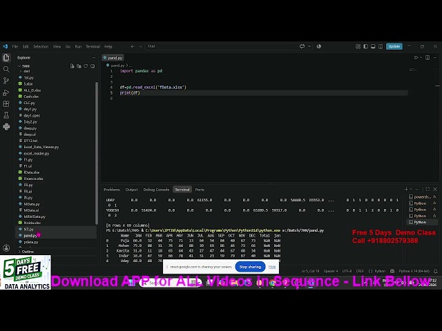 Python Programming for Data Analysis - Pivot Table