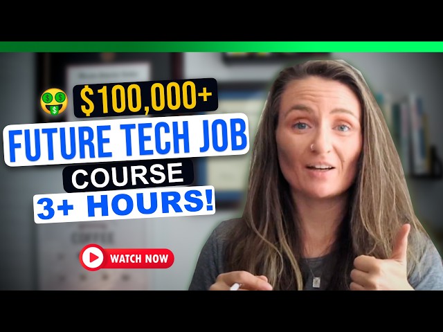 The ONLY Video You Need for a $100K AI Job (3-hour Training)