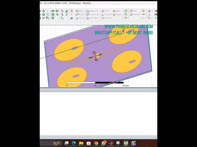 2X2 ARRAY ANTENNA | HFSS 5 GHZ ANTENNA DESIGN