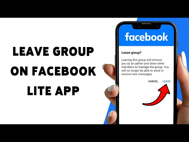 How To Leave Group On Facebook Lite App | Remove Yourself From Facebook Group 2026