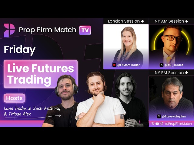 Live Futures Trading | London & New York Session | Prop Firm Match TV