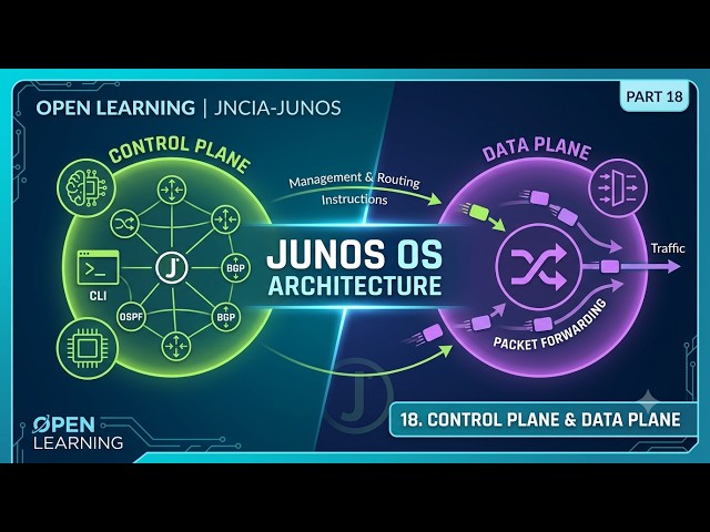 Open Learning- Junos, Associate (JNCIA-Junos)- 18. Junos OS Architecture - The Control Plane and ...