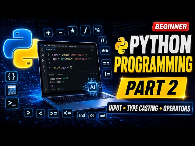 Python Programming Course 2026 | Part 2 | Complete Beginner Guide | Hindi