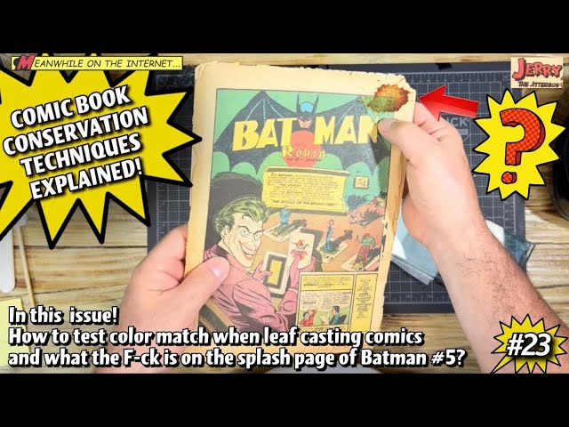 Batman #5! Combining Pieces of two valuable Golden Age Comics to make One Higher Grade Copy! Part 23