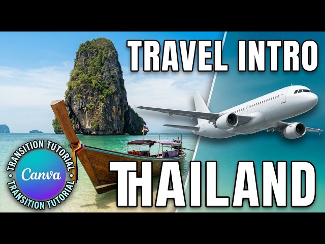How to Create a Creative Travel Intro in Canva | Match & Move Transition Tutorial | 2026