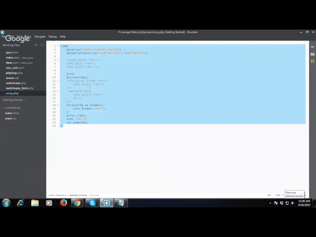 PHP Switch statement and Array