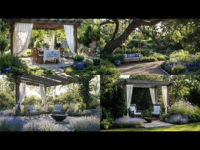 🍃 How Driftwood and Dusty Blue Create a Calm Farmhouse Garden Vibe 🍃