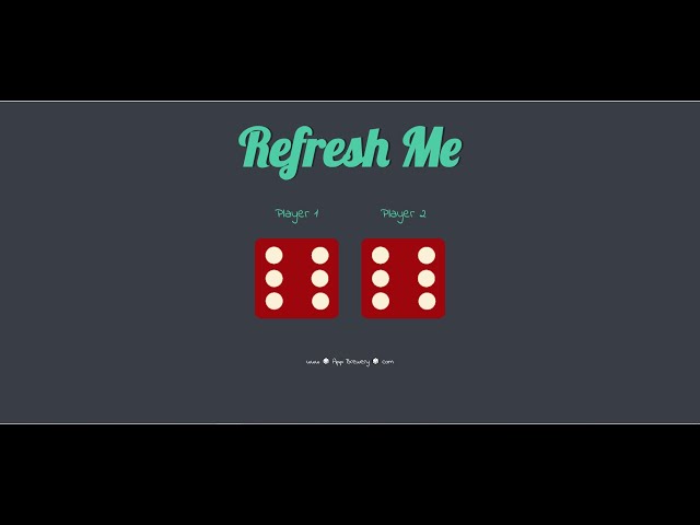 DOM project-1 | Simple Dice Game Built with HTML, CSS & JavaScript | Web Development Project