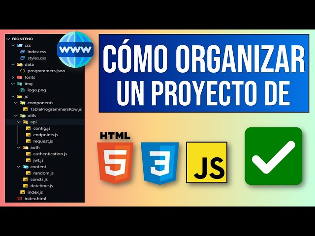 HTML, CSS, and JS: Folder and File Structure | How to Organize a Frontend JS Web Project ✅
