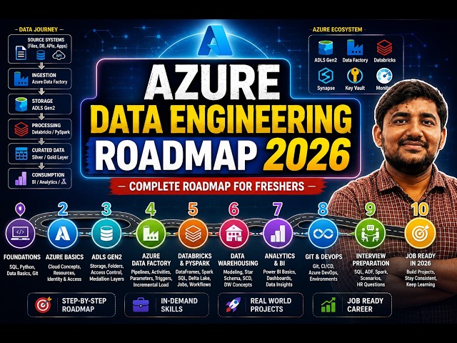 How to Become an Azure Data Engineer in 2026 | Complete Roadmap for Freshers