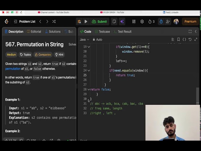 Day 57 || LeetCode REVISION  ||  DSA live with me  || sliding window