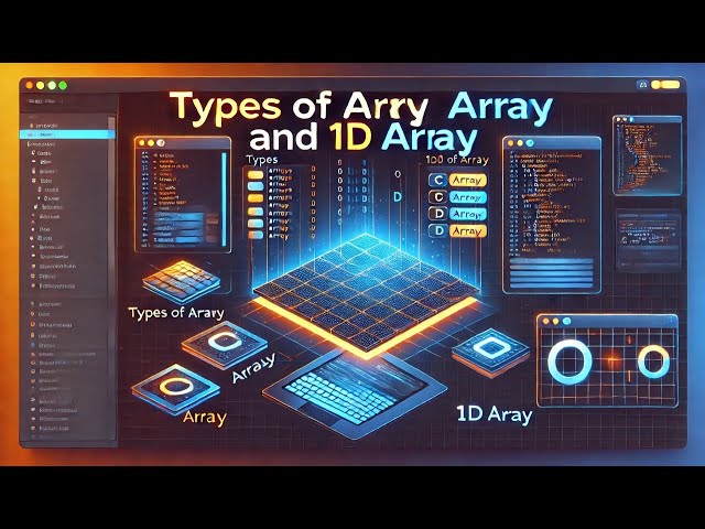 #13 Types of Arrays in C | Understanding 1D Arrays with Program Example | C Programming Tutorial