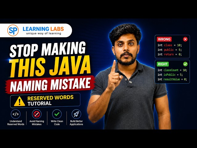 Stop Making This Java Naming Mistake | Reserved Words Tutorial