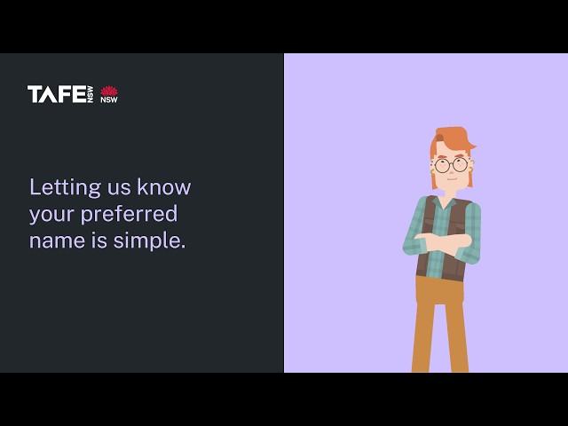 How to Update Your Preferred Name | TAFE NSW
